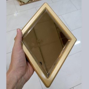 آینه دکوراتیو لوزی و پروانه - تصویر 5