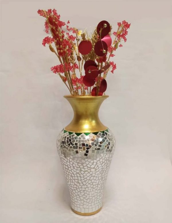 گلدان تزئینی آینه کاری