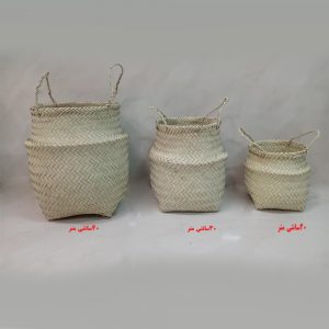 کاور گلدان حصیری خمره ای 35 سانتی متر - تصویر 4