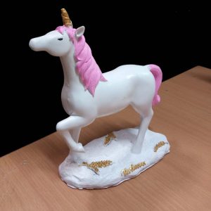 مجسمه دکوری اسب تک شاخ(یونی کورن)سه عددی - تصویر 2
