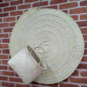 ست سفره و سبد حصیری