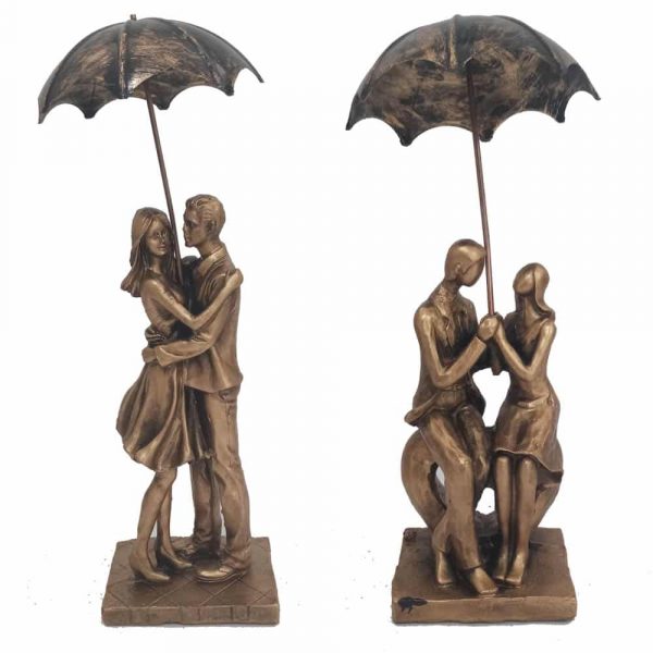 مجسمه دختر پسر چتری