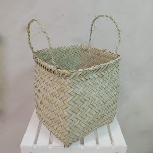سبد حصیری مربعی ارتفاع 25