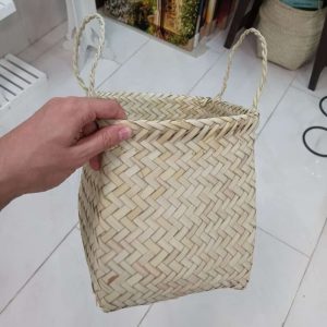سبد حصیری مربعی ارتفاع 25