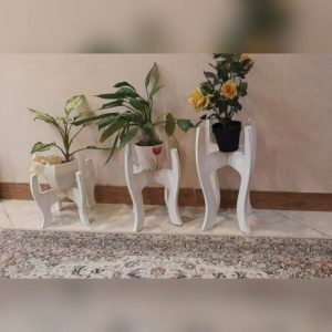 پایه گلدان اطلسی 3 تایی - تصویر 5